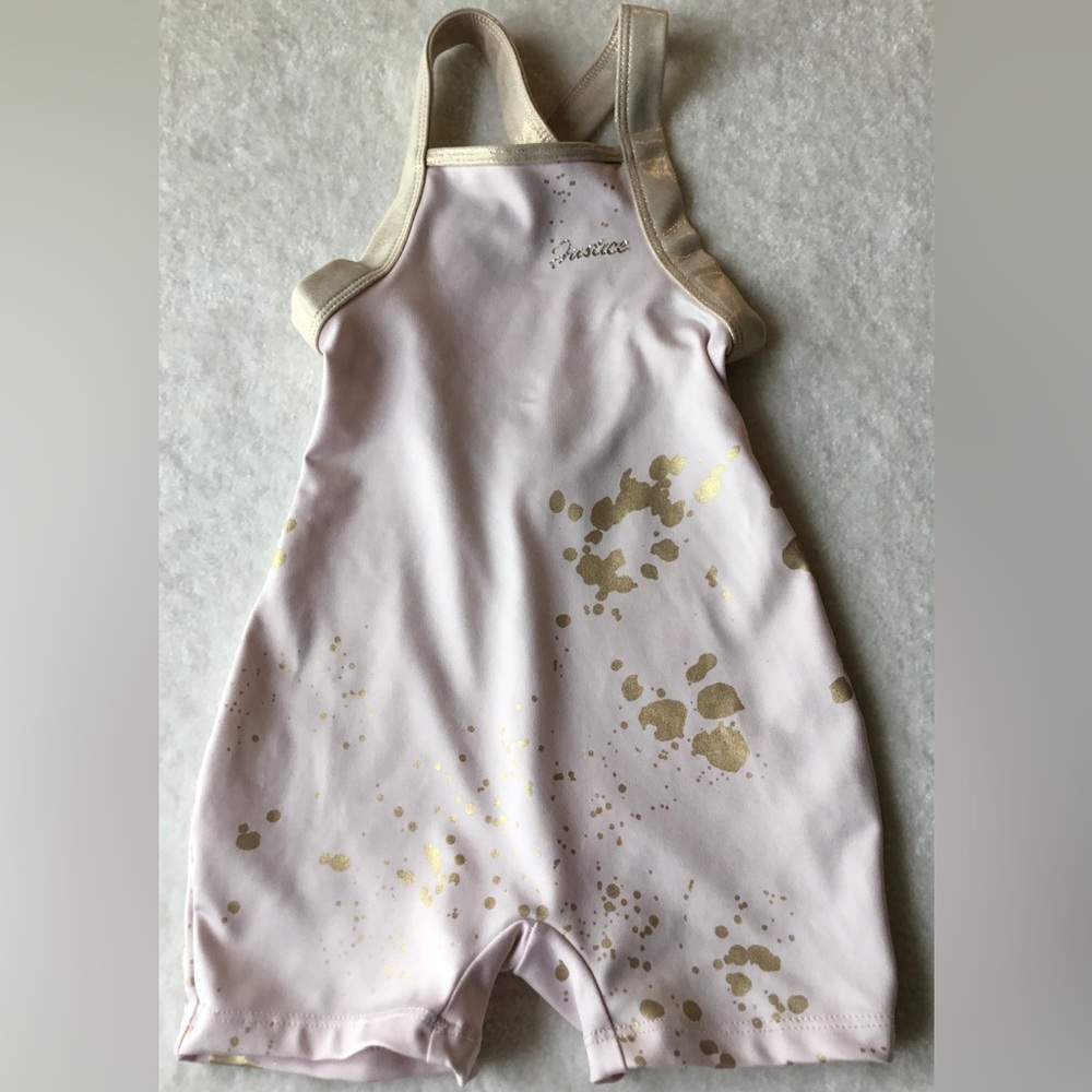 JUSTICE Girls size 5/6 PAINT SPLATTERED LEOTARD